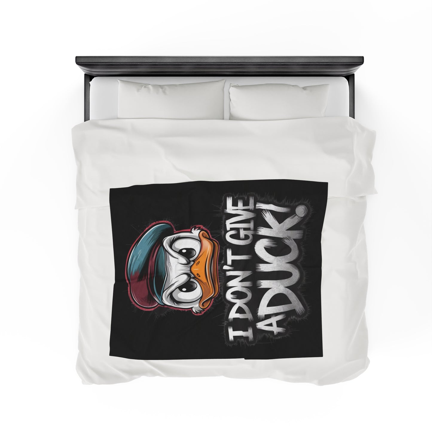 I Don't Give a Duck Angry Duck Blanket