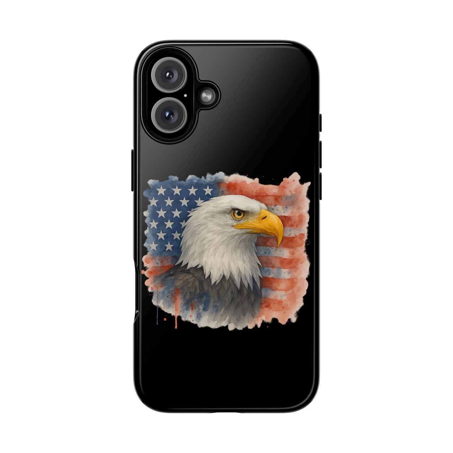 Patriotic Eagle Phone Case for iPhone - Tough Cases with American Flag Design 4th of July Case Memorial Day Veteran's Day
