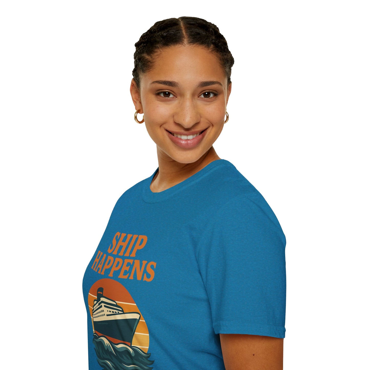 Ship Happens Tee • Funny Nautical Pun Shirt • Comfort Colors Unisex Cruise Vacation Tee • Ocean Humor • Gift for Sailors & Beach Lovers