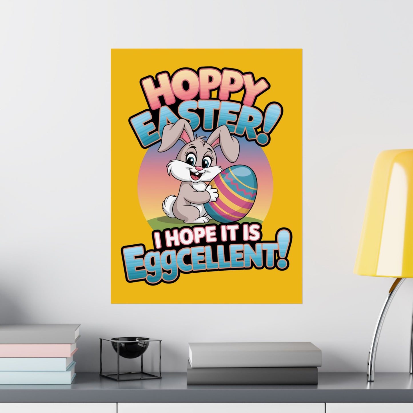 Easter Bunny Poster Easter Decor Easter Bunny Decor Home Decor Holiday Decorations Easter Art Wall Art