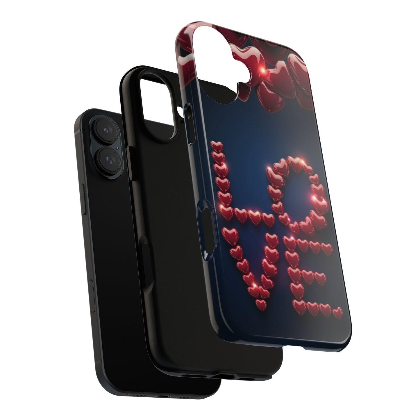 iPhone Case - Love Hearts Design