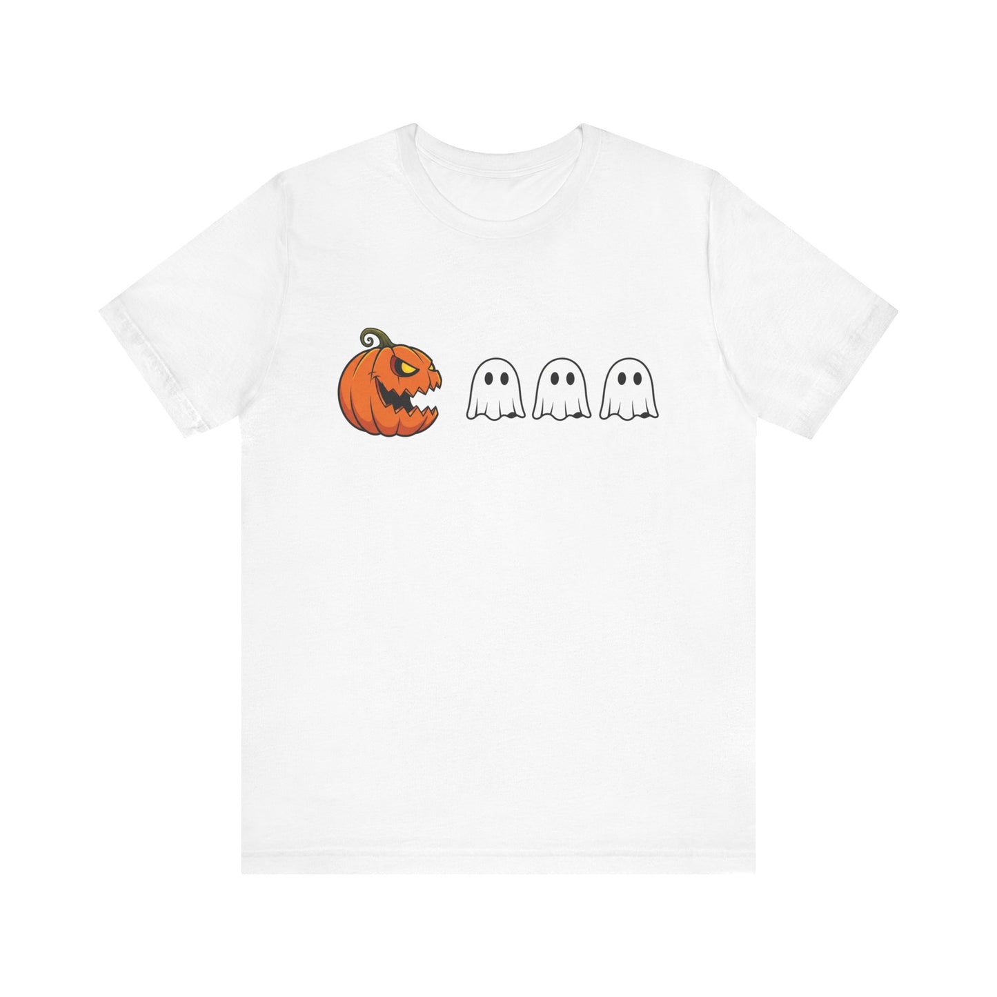 Pumpkin Pac-Man Shirt, Halloween Arcade Tee, Pumpkin Chase Ghosts Tee, Retro Gaming Halloween, Spooky Season Shirt, Vintage Game Pumpkin Top