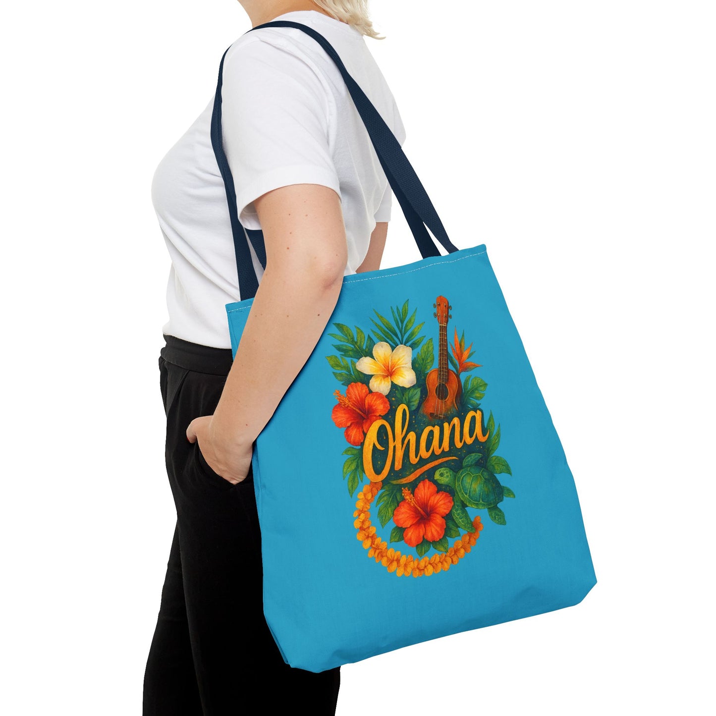 Hawaiian Ohana Tote Bag | Tropical Reusable Beach Bag | Aloha Gift Idea | Island Vibes Bag | Summer Tote | Luau Party Favor | Coastal Bag