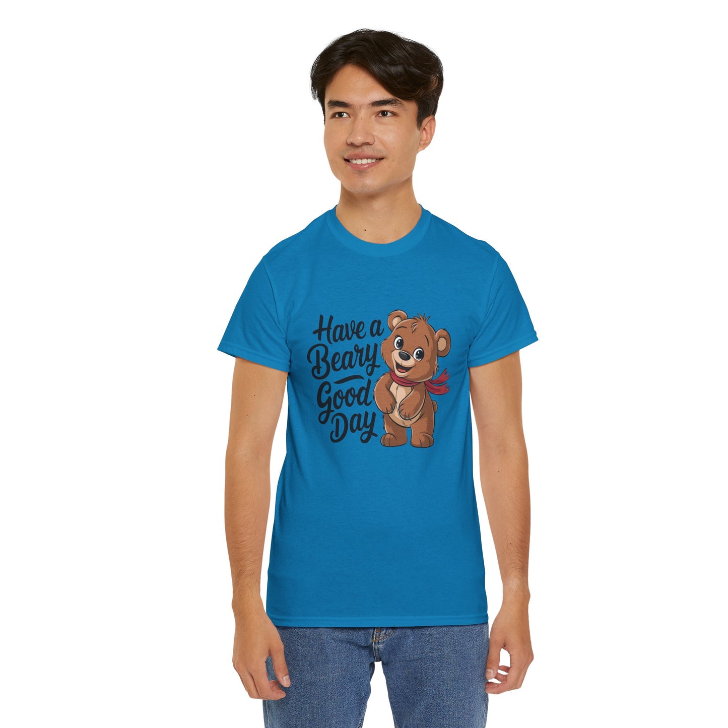 Have a Beary Good Day T-Shirt – Cute Bear Graphic Tee, Punny Animal Shirt, Funny Animal Lover Gift, Happy Positive Vibes Graphic T-Shirt