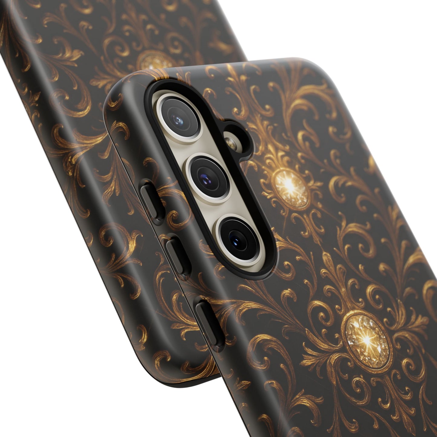 Luxury Baroque Samsung Case β Elegant Gold Ornate Floral Phone Cover for Galaxy