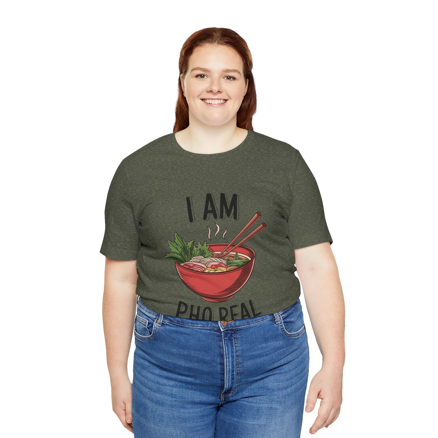 I Am Pho Real T-Shirt | Funny Pho Noodle Bowl Tee, Vietnamese Food Pun Shirt, Ramen & Noodle Lover Gift, Cute Asian Cuisine Graphic Top