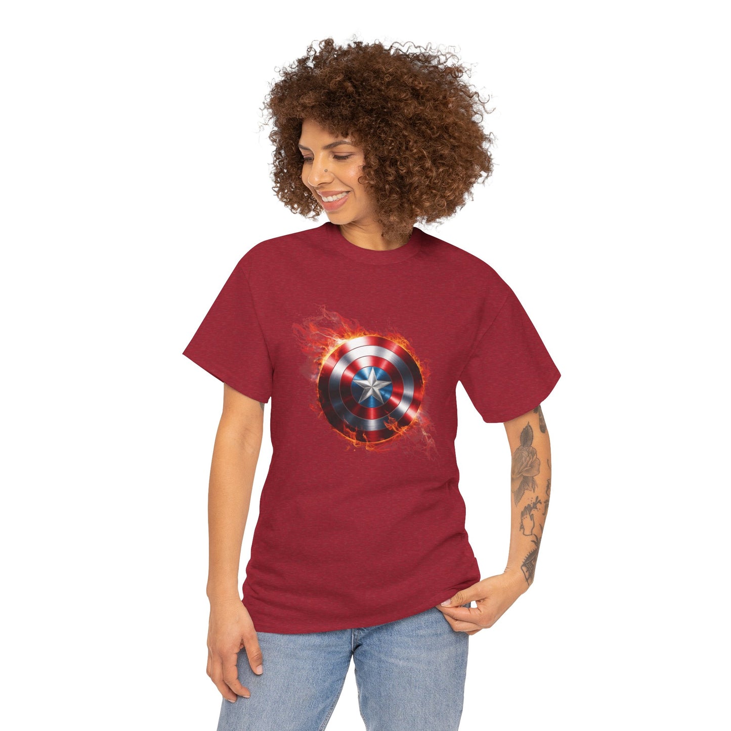 Captain America Flame Tee