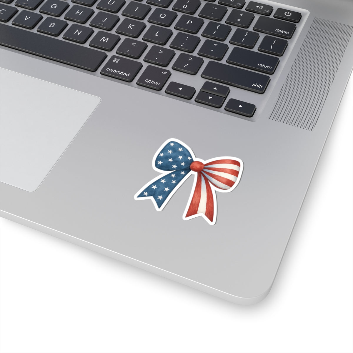 Patriotic Bow Sticker | 4th of July Sticker | American Flag Vinyl Decal | USA Stars Stripes Sticker | Laptop Water Bottle Car Decor
