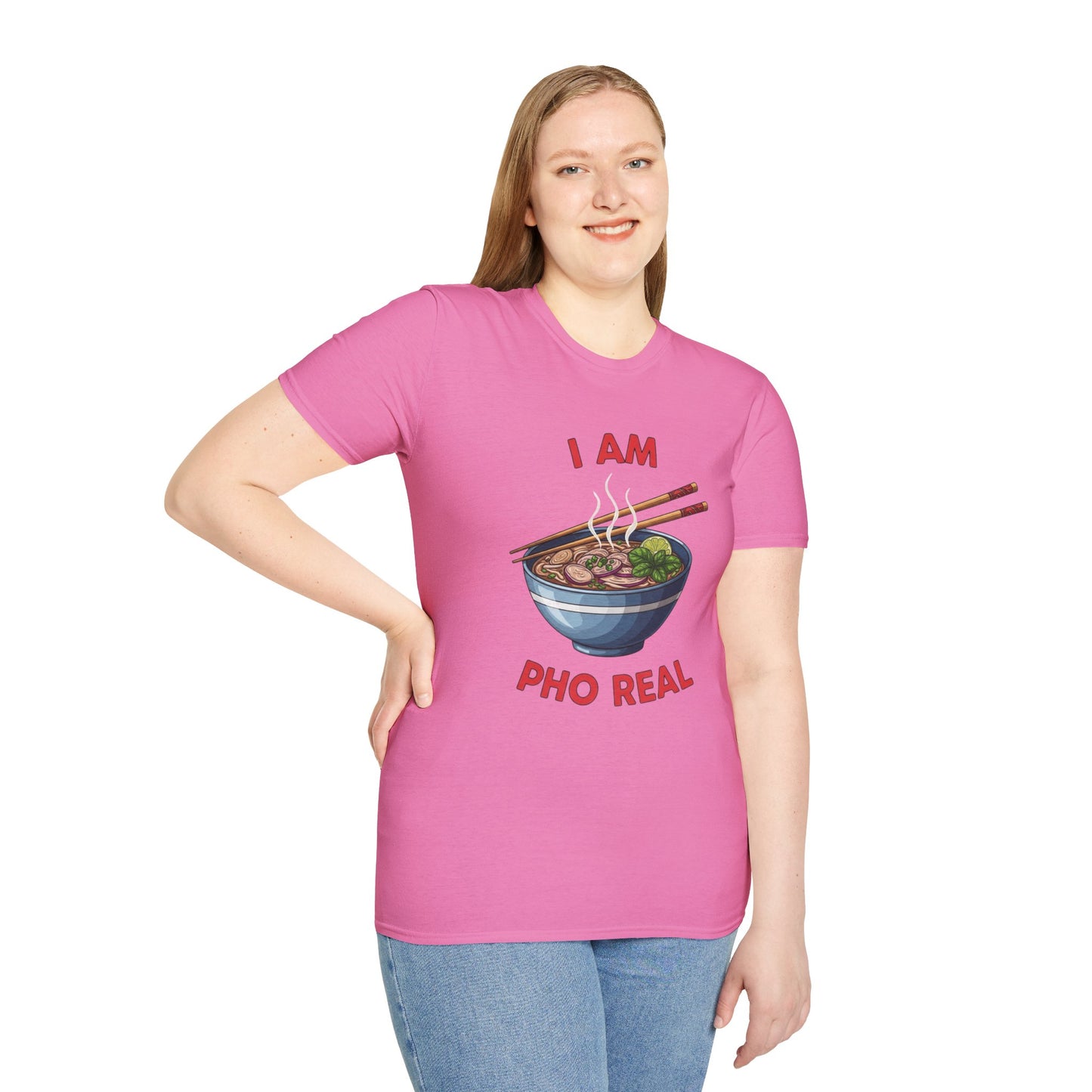 I Am Pho Real T-Shirt | Funny Pho Bowl Shirt | Foodie Pun Tee | Ramen Alternative Gift | Cute Asian Noodle Humor Tee | Gift for Food Lovers