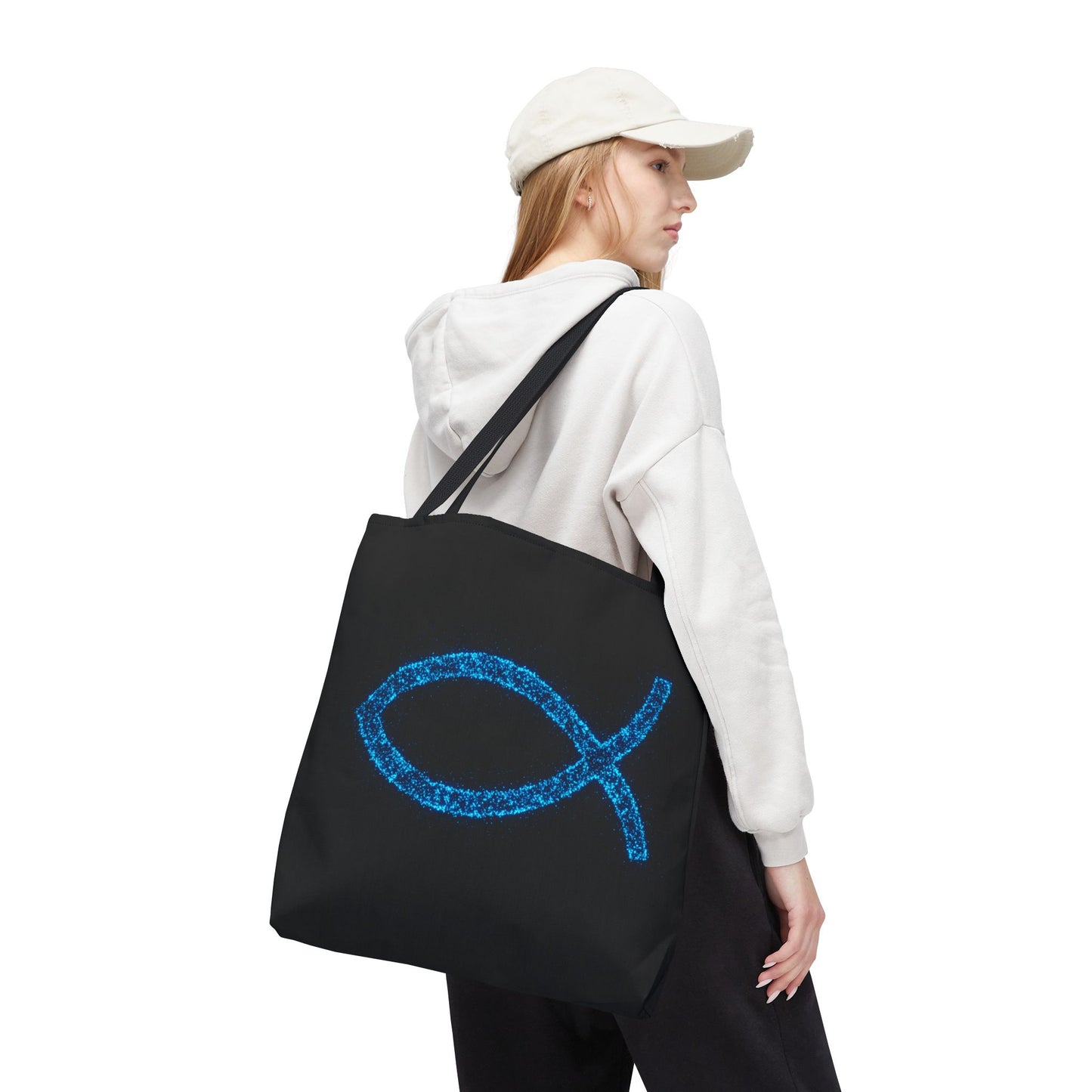 Sparkling Fish Symbol Tote Bag - Inspirational Vibes