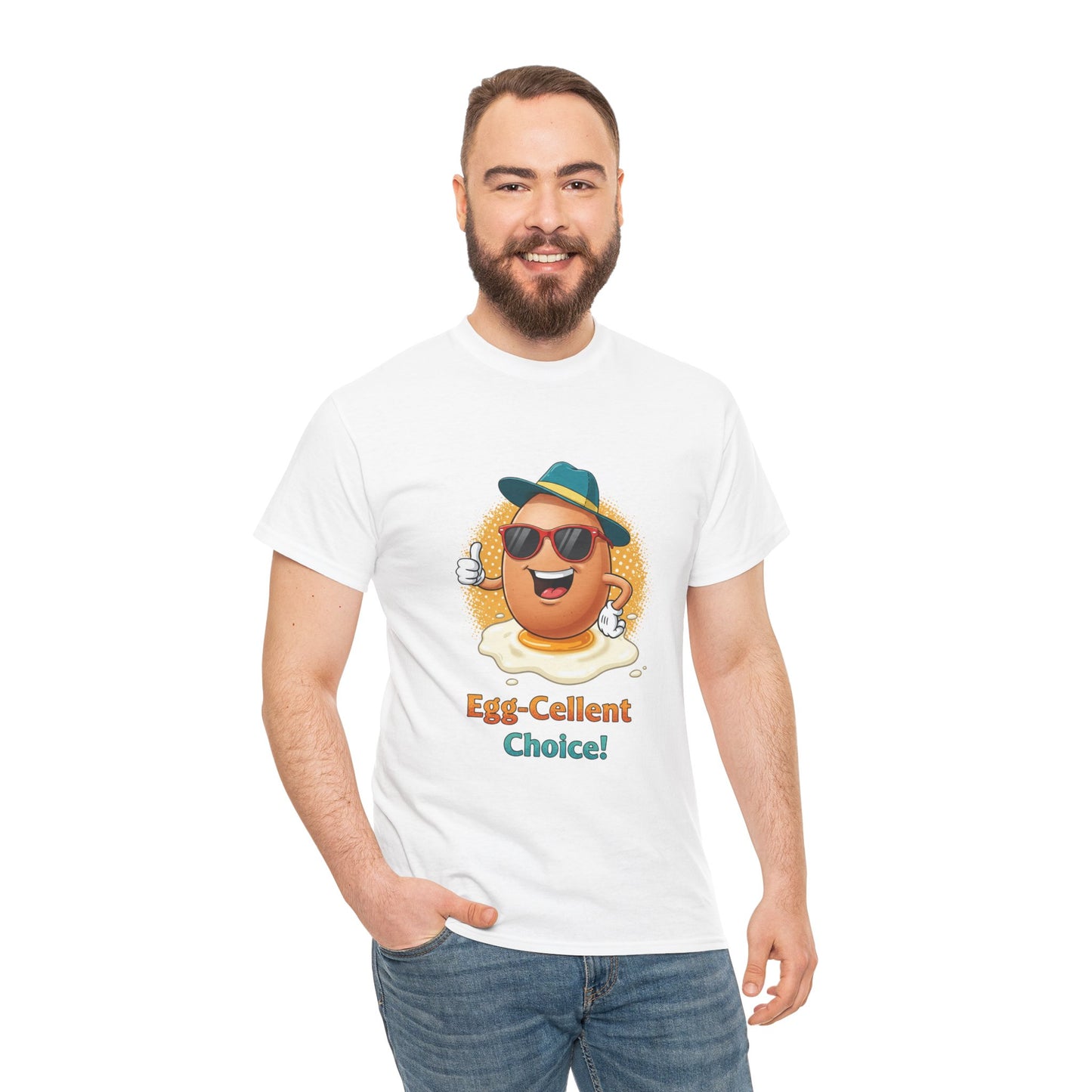Funny Egg Shirt | Egg-Cellent Choice T-Shirt | Pun Food Tee | Breakfast Lover Gift | Cool Cartoon Egg Shirt | Dad Joke Shirt