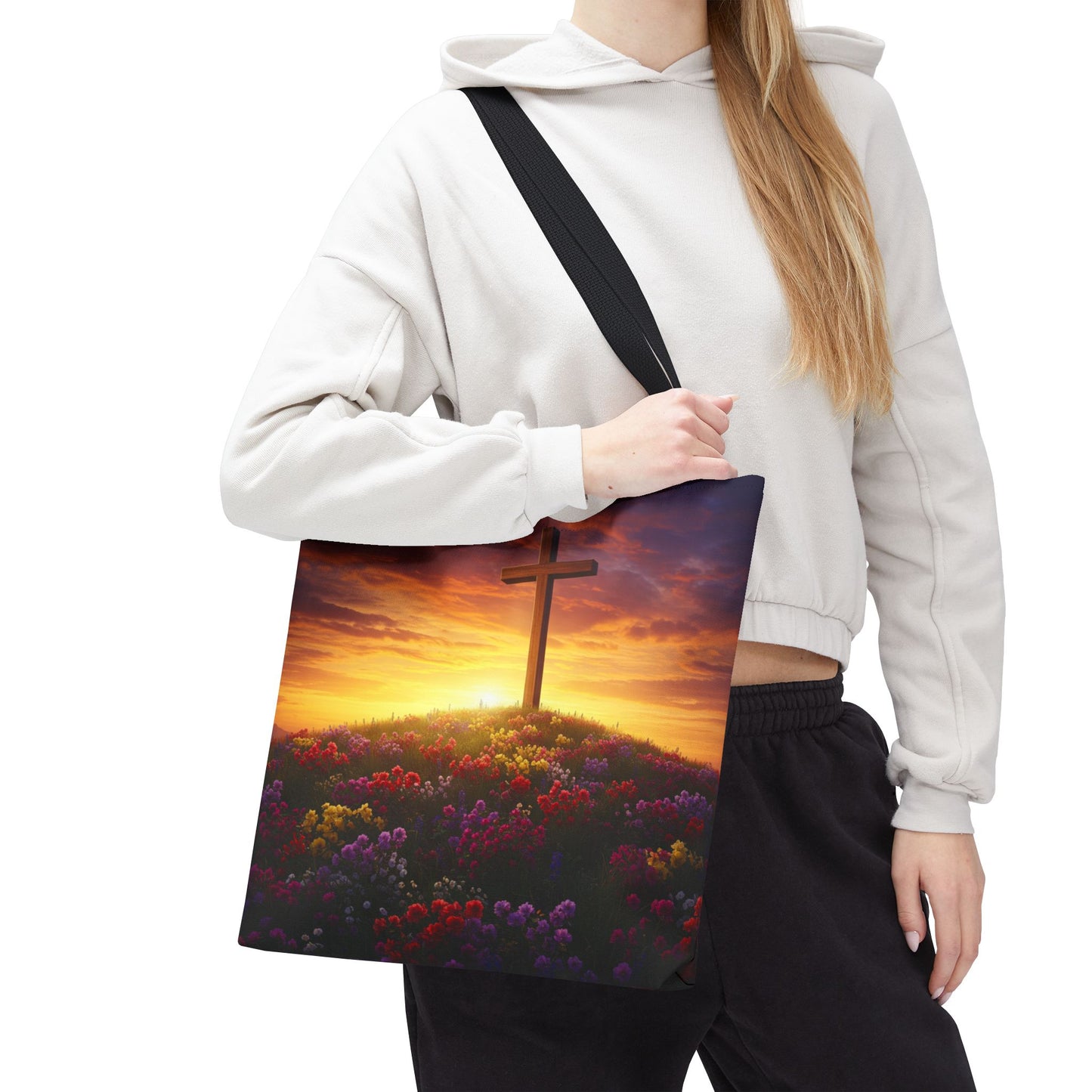 Da Vinci Cross Tote Bag Christian Bag Spiritual Tote Religious Tote Bag