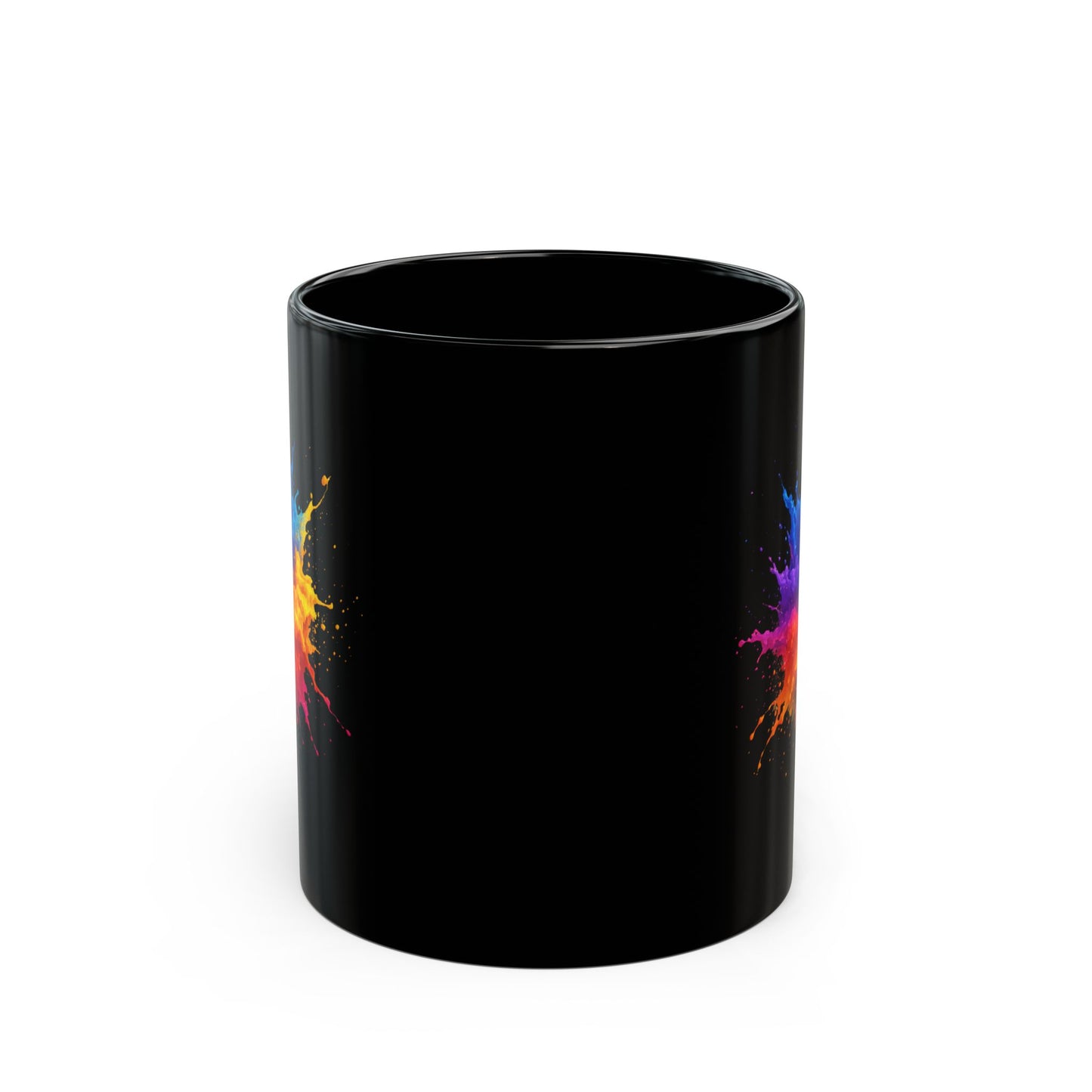 Color Splash Art Mug - Abstract Paint Splash Coffee Cup - Bright Bold Colorful Mug - Artist Gift Idea - Creative Vibe Mug 11oz 15oz