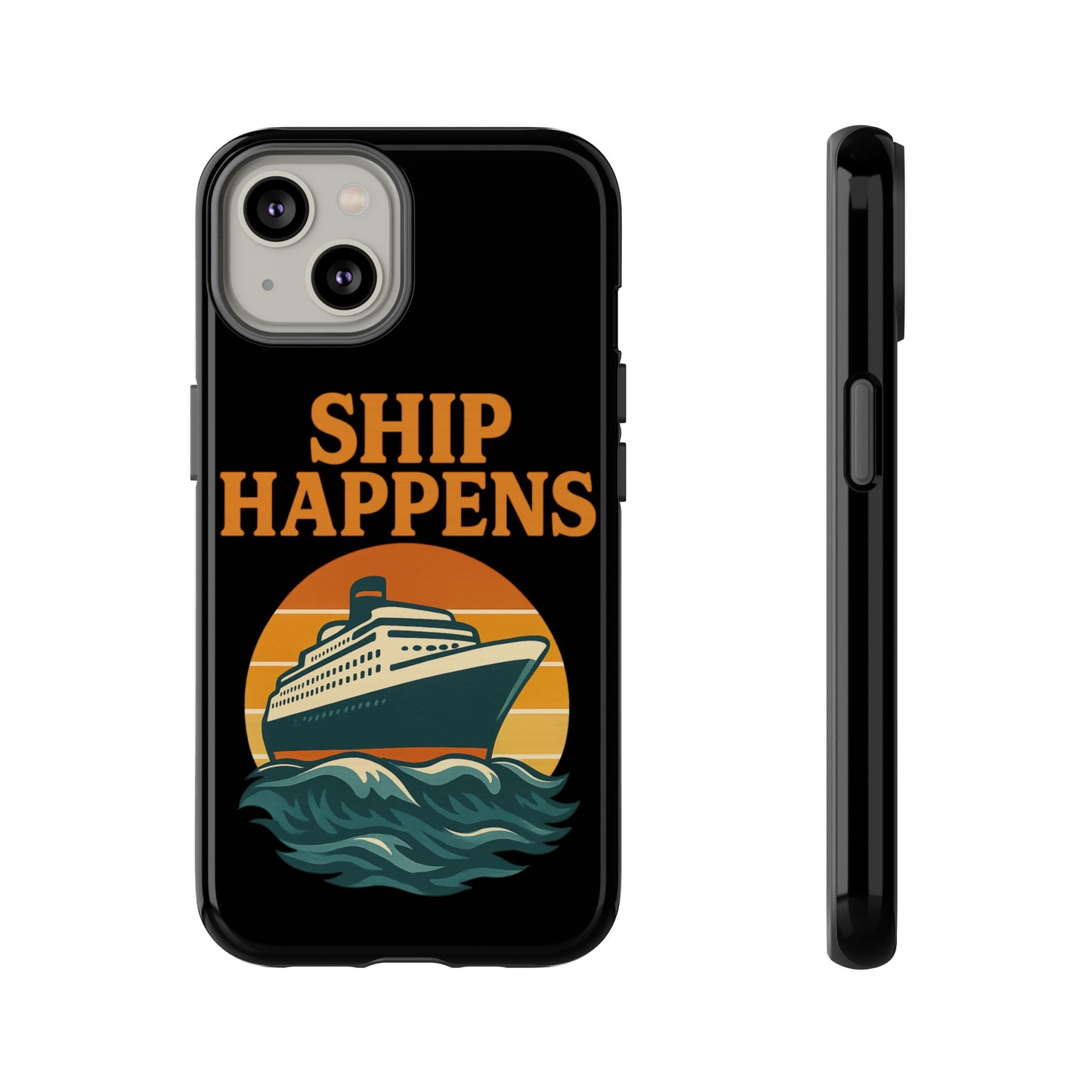 iPhone Case Ship Happens Sunset Cruise Case Gift for Travel Lovers Nautical Phone Case Cruise Accessory