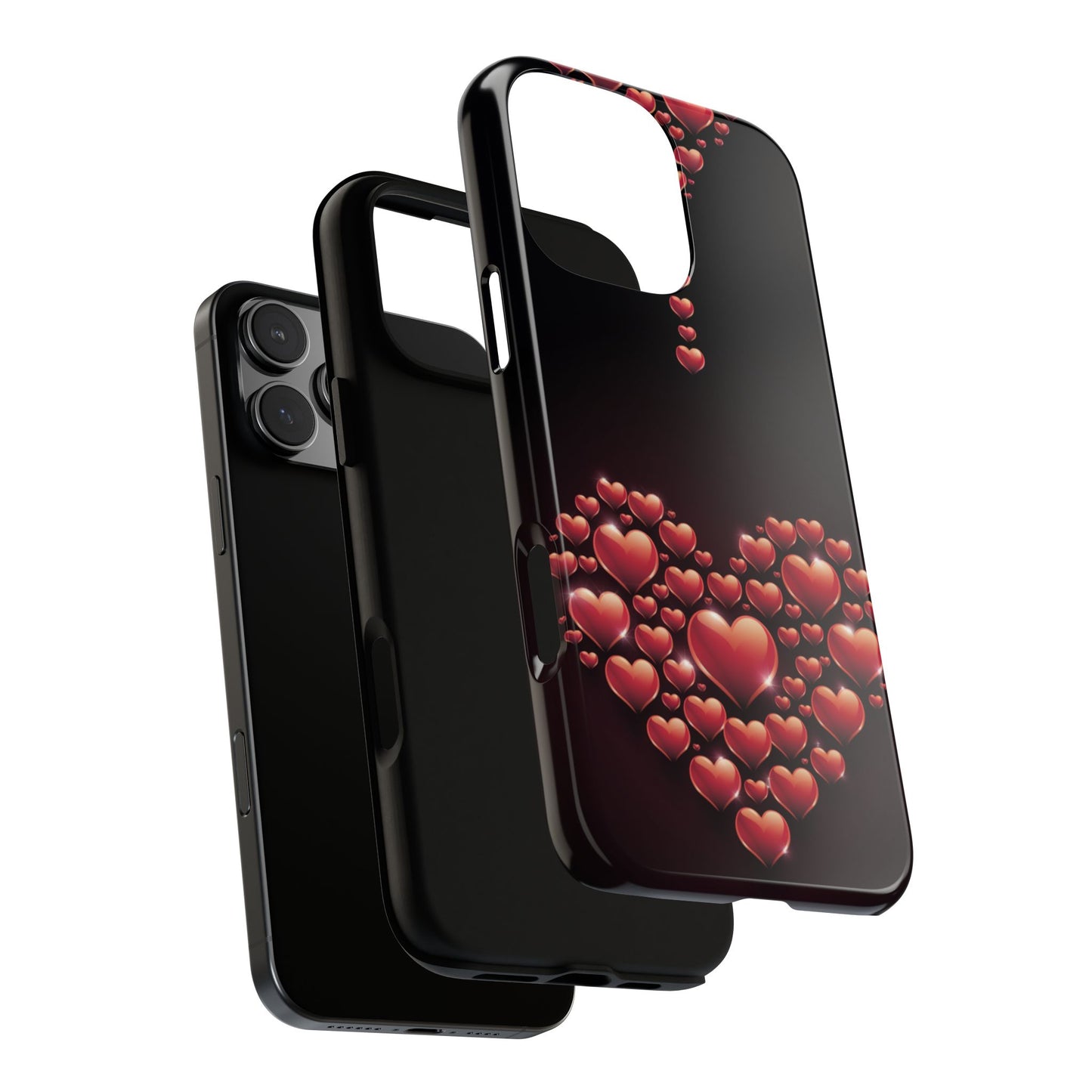 iPhone Case - Heart Made Out of Hearts Design