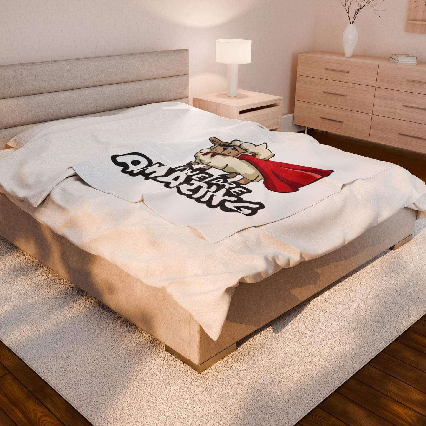 Funny Sheep Blanket Ewe Are Amazing Throw Cute Animal Pun Gift Superhero Lamb Blanket Cozy Farmhouse Decor Soft Fleece Throw