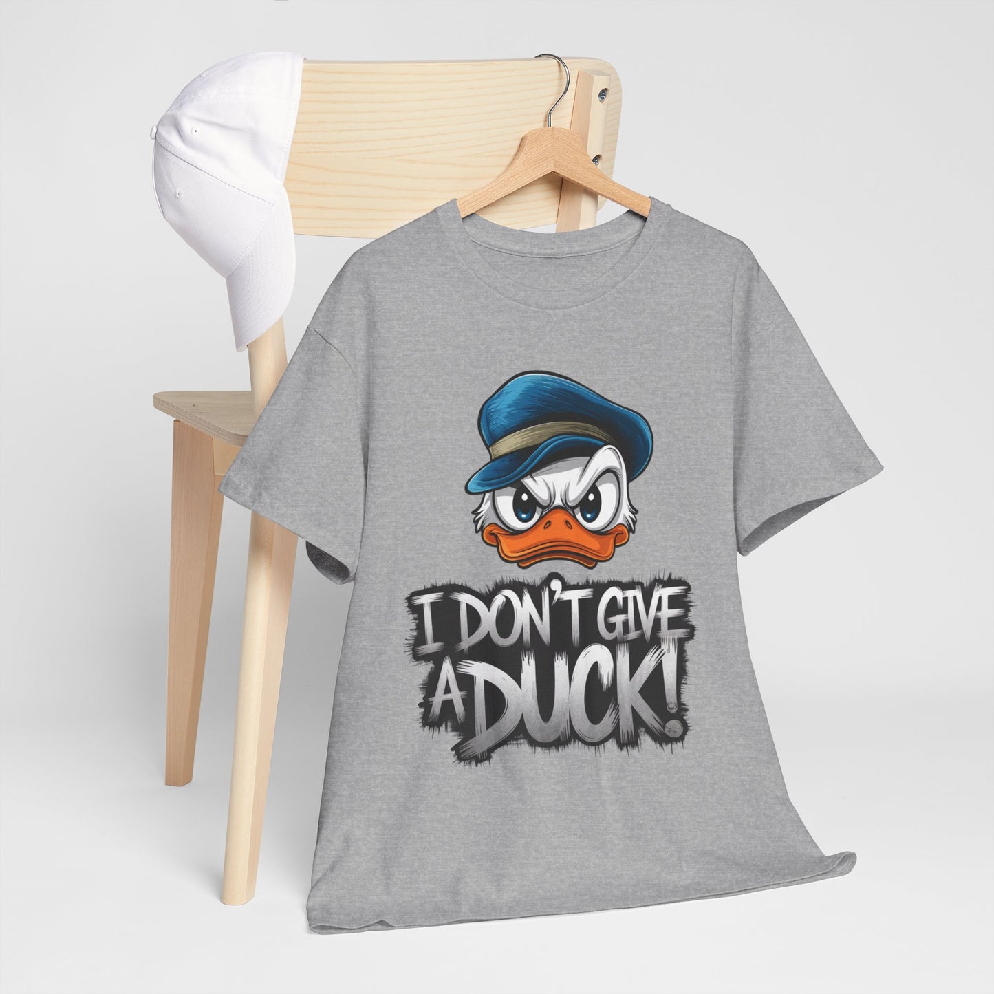 I Don’t Give a Duck Shirt – Funny Grumpy Duck Tee – Sarcastic Animal Graphic Shirt – Unisex Gift for Duck Lovers & Meme Fans