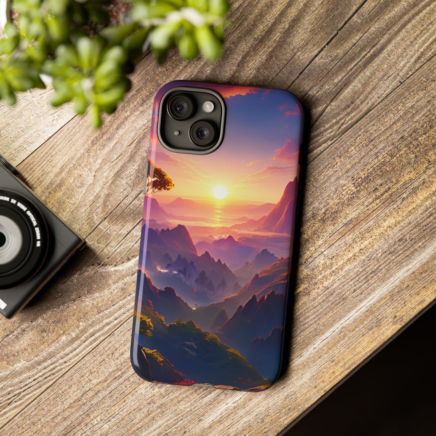 iPhone Tough Case - Artistic Sunset Landscape
