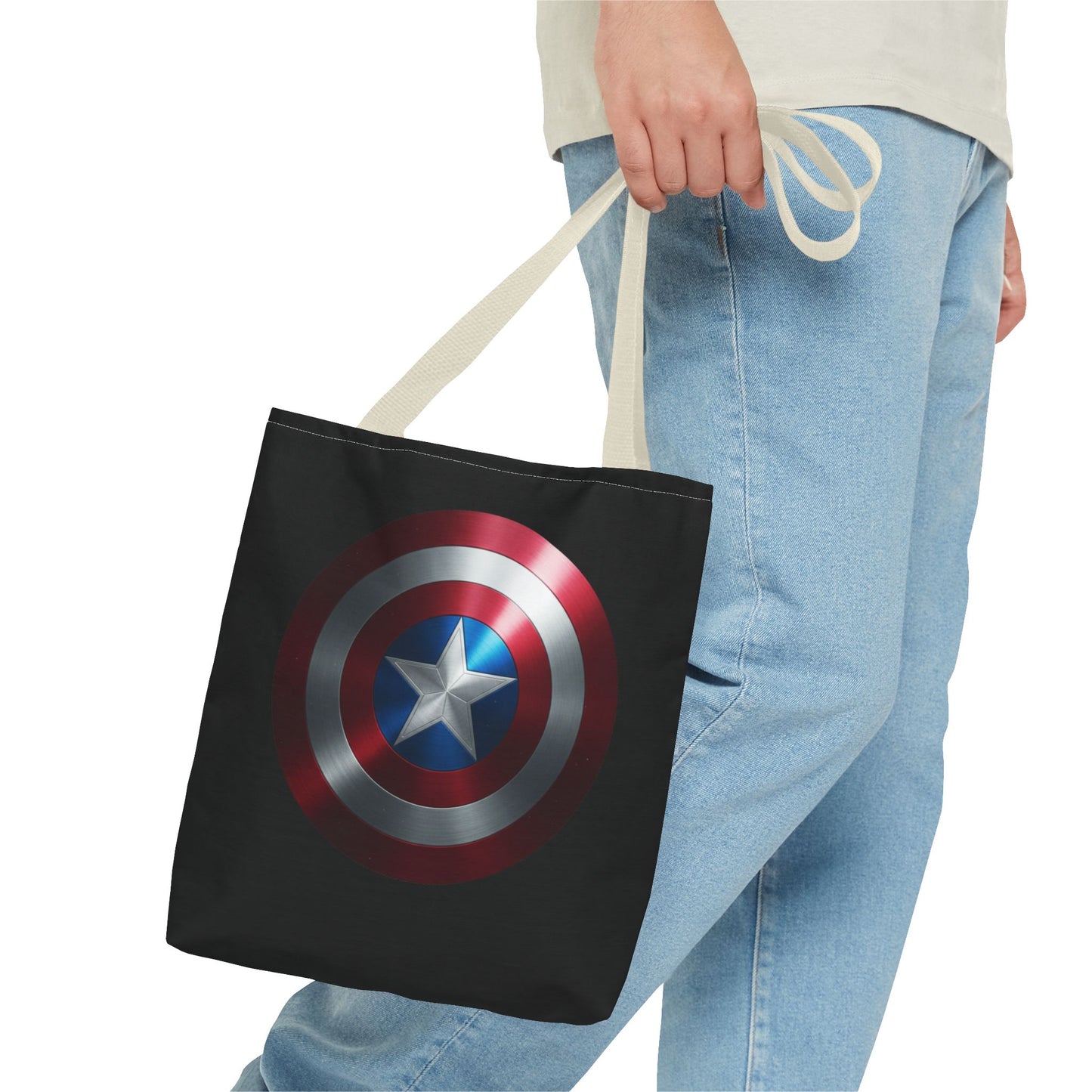 Heroic Shield Tote Bag - Stylish Marvel-Inspired Carryall for Fans