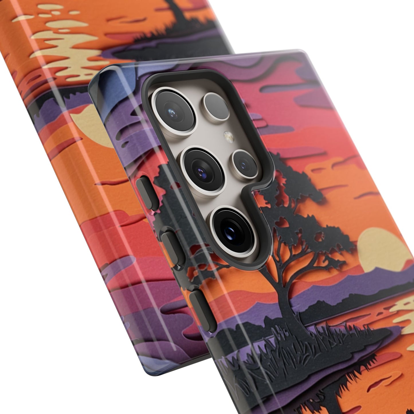 Samsung Galaxy Case - Colorful Paper Art Sunset
