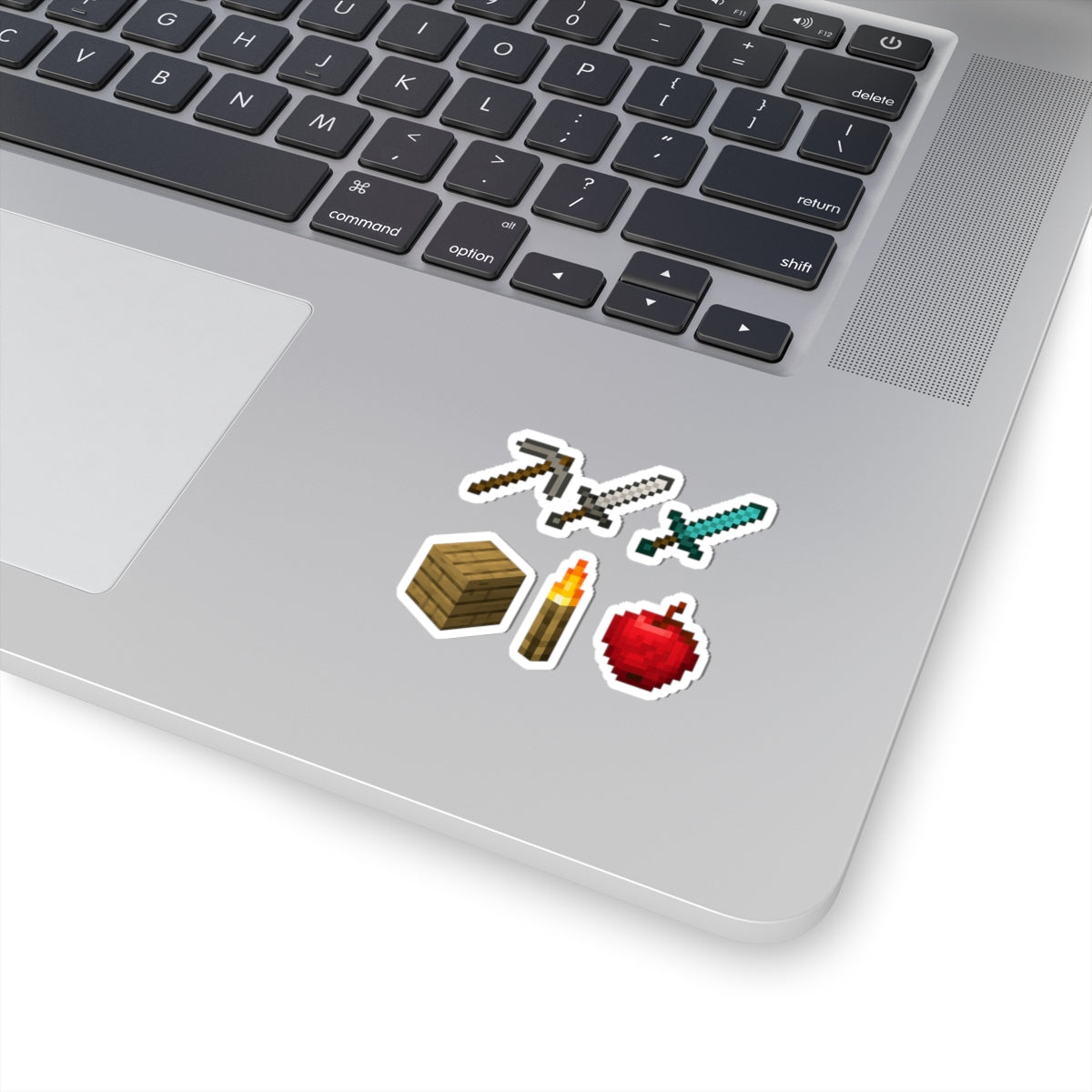 Pixel Art Stickers Minecraft Inspired Video Game Kiss-Cut Stickers