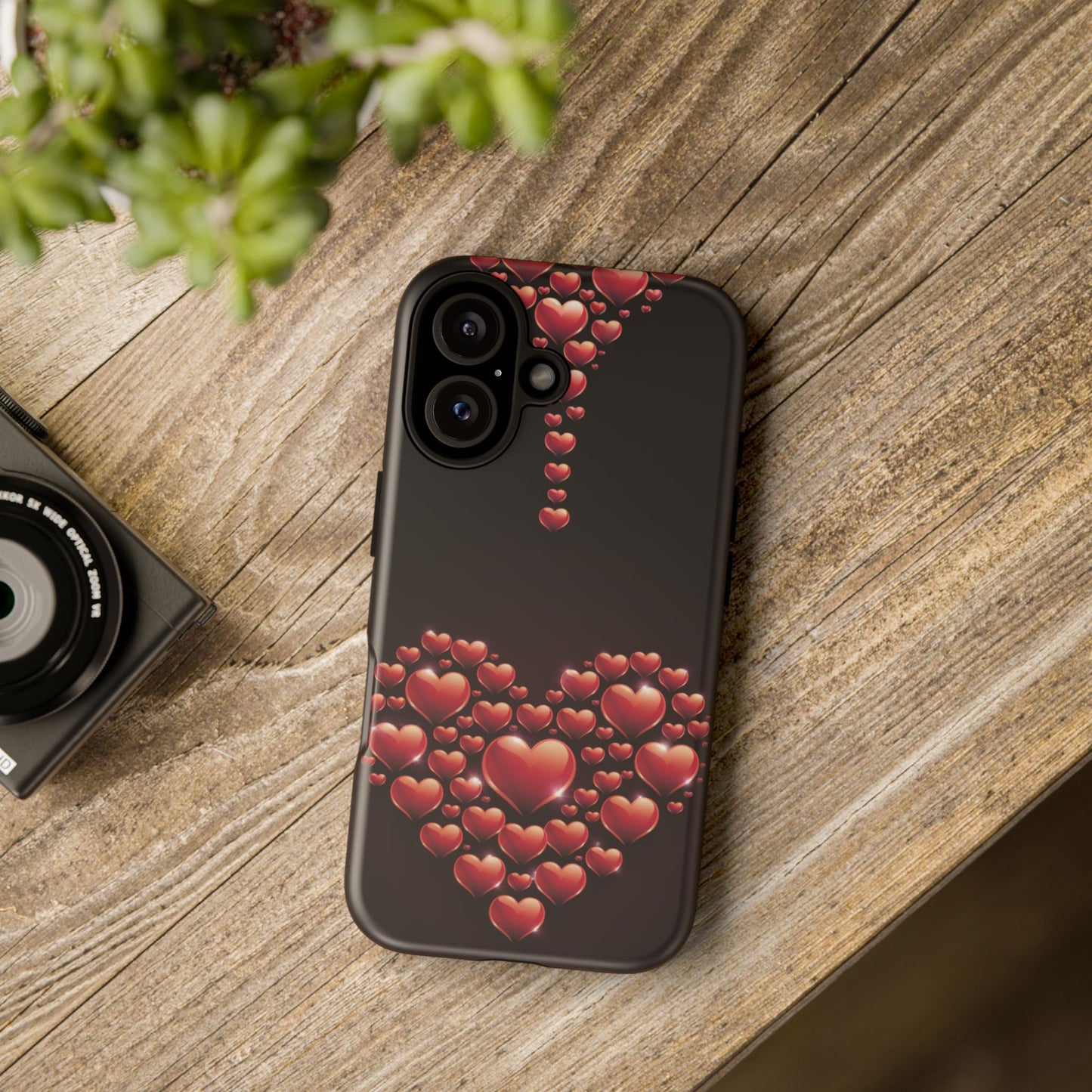 iPhone Case - Heart Made Out of Hearts Design