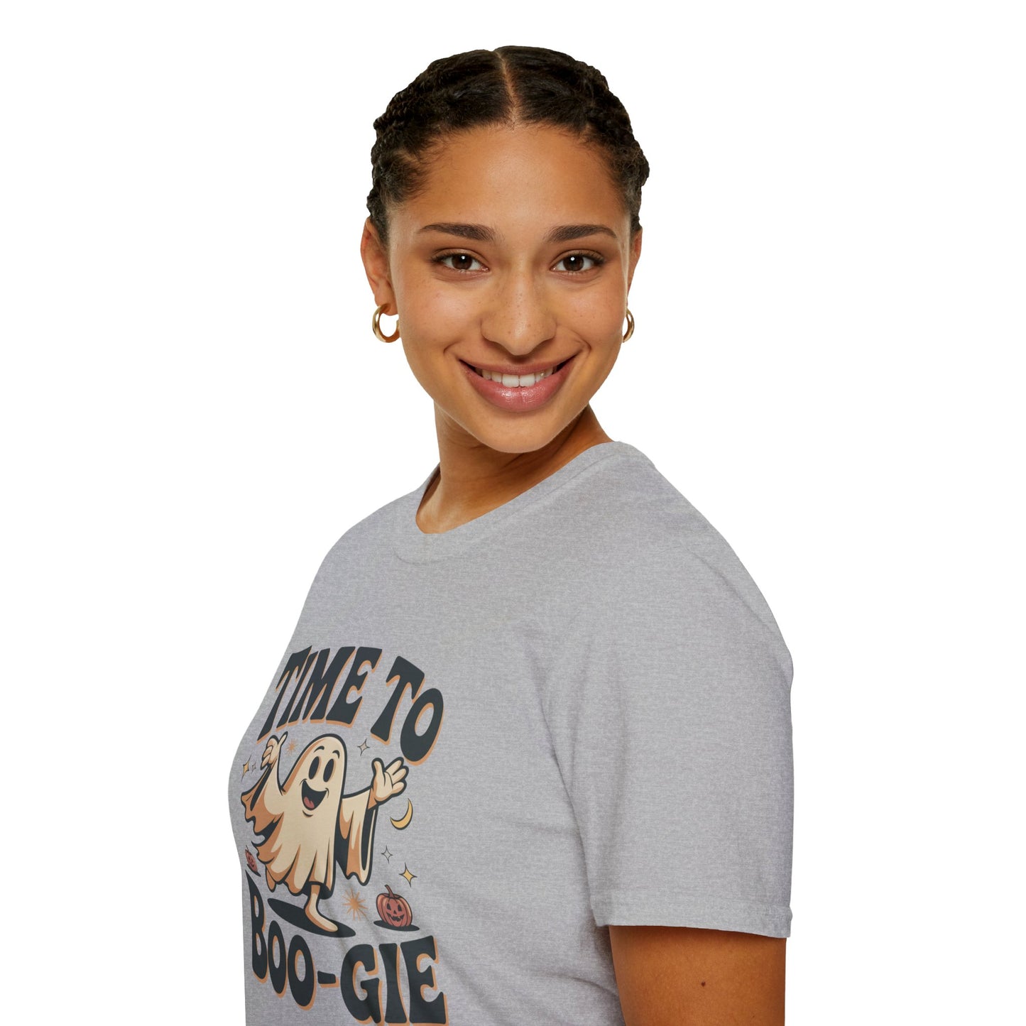 Time To Boo-gie Ghost Dance Halloween T-Shirt • Retro Spooky Ghost Tee • Funny Boo-gie Costume Tee • Spooky Season Graphic Shirt