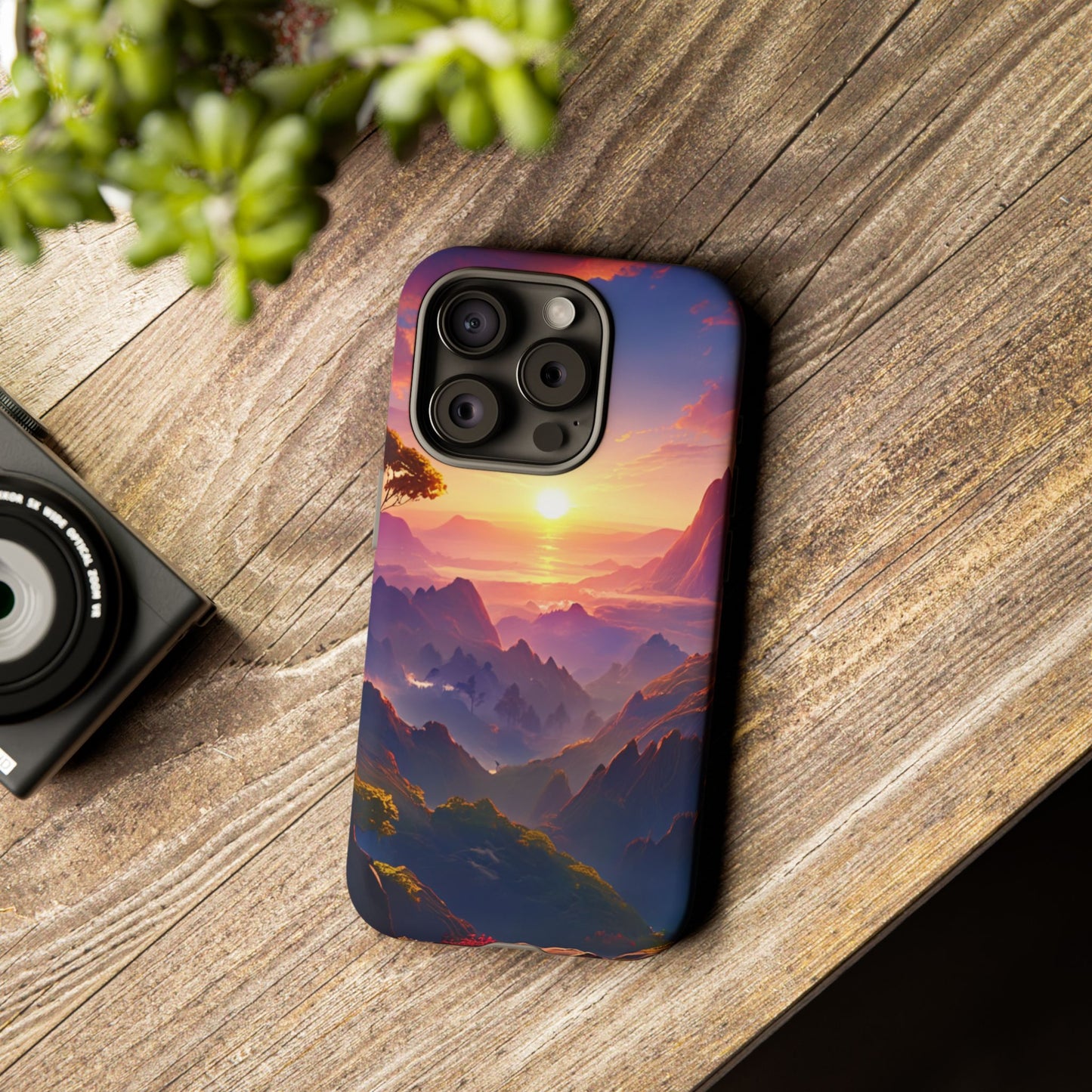 iPhone Tough Case - Artistic Sunset Landscape