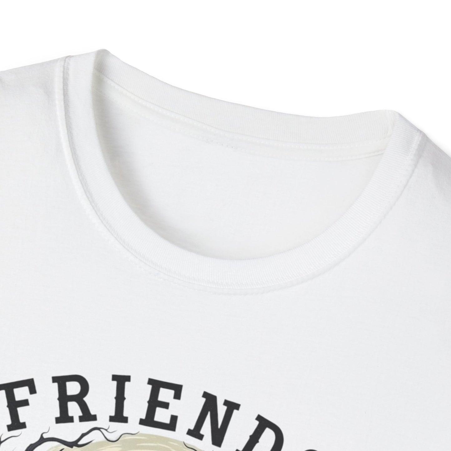 Friends Till The End Skeleton Tee | Dancing Skeleton Friends Shirt | Halloween Gothic BFF Gift | Unisex Heather Grey Graphic T-Shirt