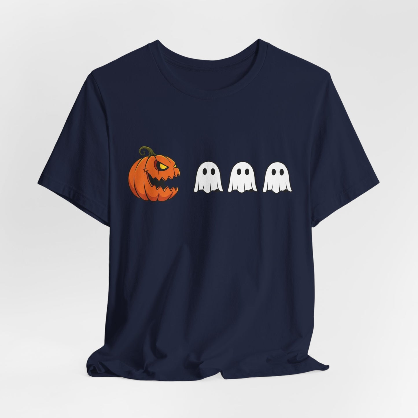 Pumpkin Pac-Man Shirt, Halloween Arcade Tee, Pumpkin Chase Ghosts Tee, Retro Gaming Halloween, Spooky Season Shirt, Vintage Game Pumpkin Top
