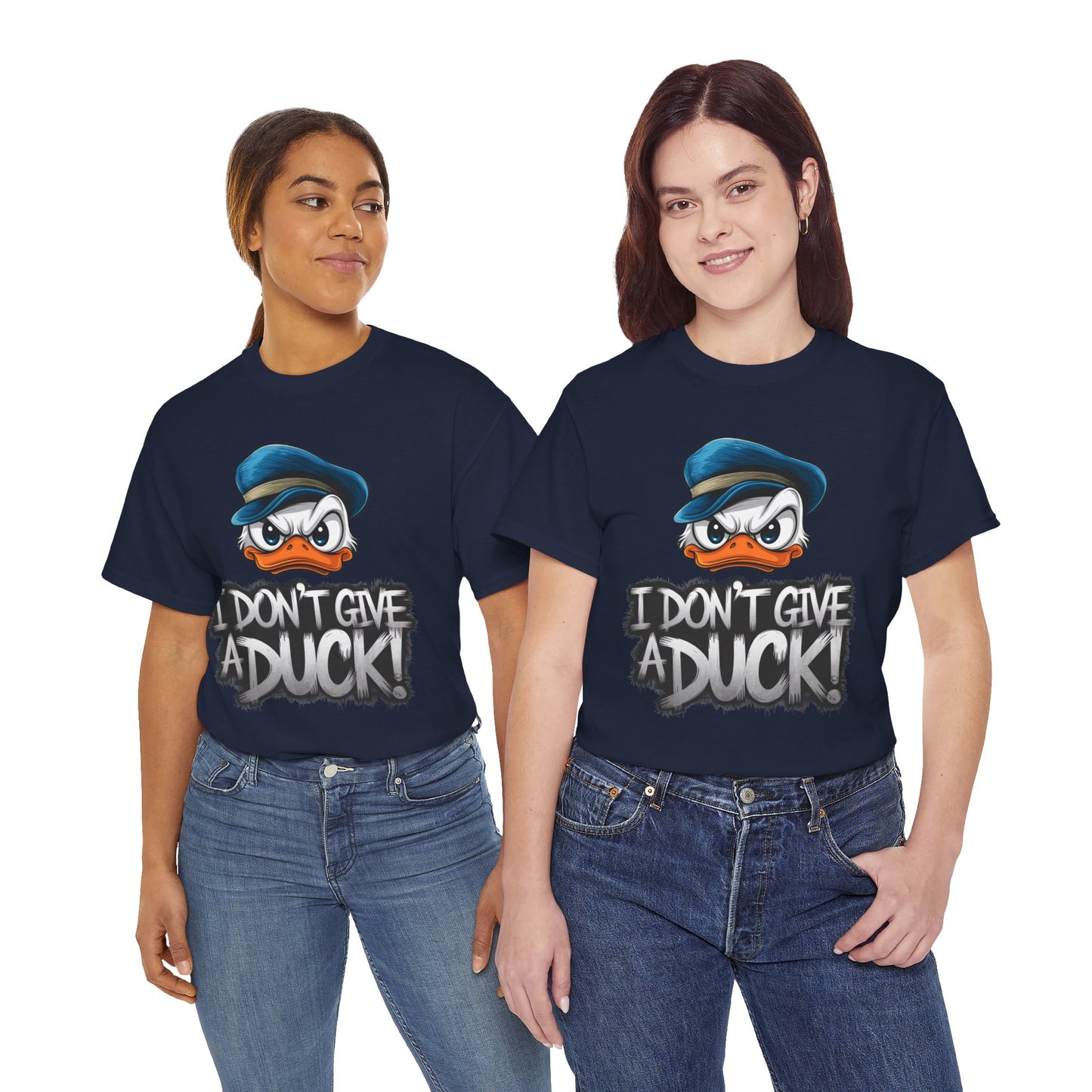 I Don’t Give a Duck Shirt – Funny Grumpy Duck Tee – Sarcastic Animal Graphic Shirt – Unisex Gift for Duck Lovers & Meme Fans