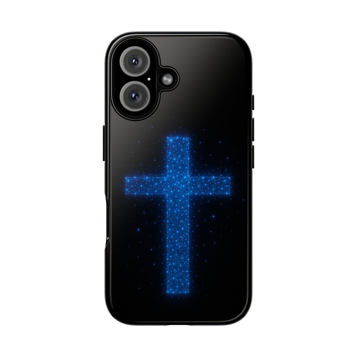 iPhone Case - Bioluminescent Cross Design Christian Phone Case Spiritual iPhone Case Gift for Believers