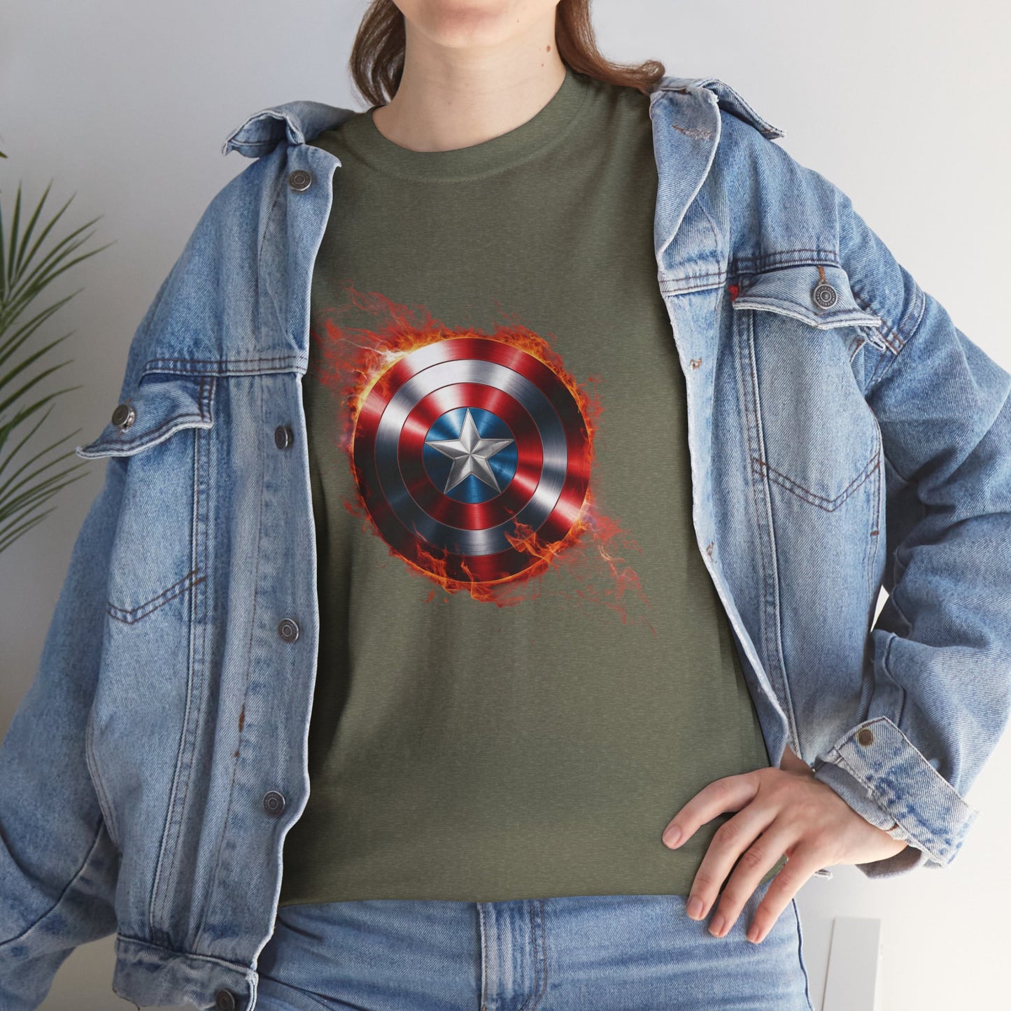 Captain America Flame Tee