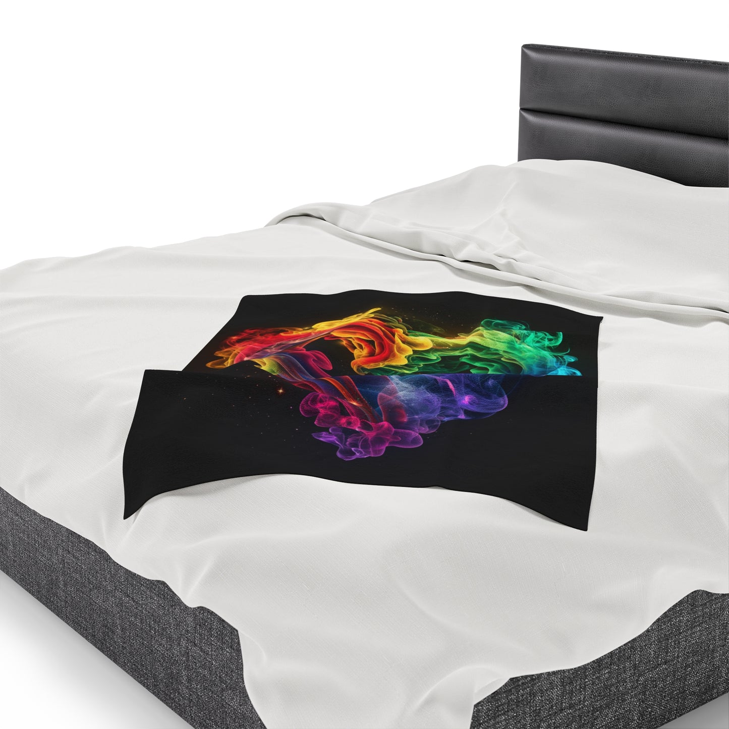Colorful Smoke Heart Blanket