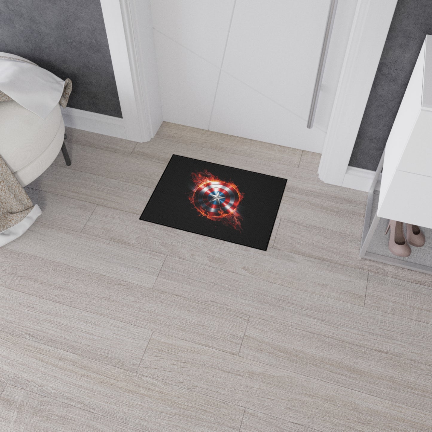 Captain's Shield Heavy Duty Floor Mat - Durable and Stylish for Home and Office