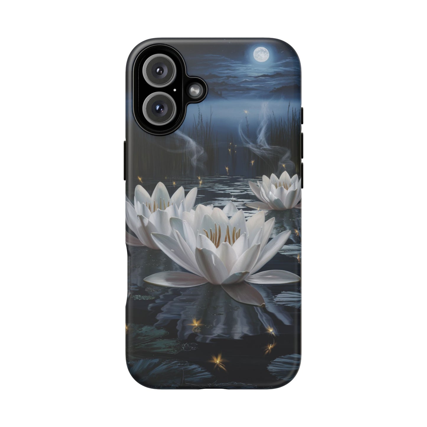iPhone Case - Water Lilies Moonlight Design
