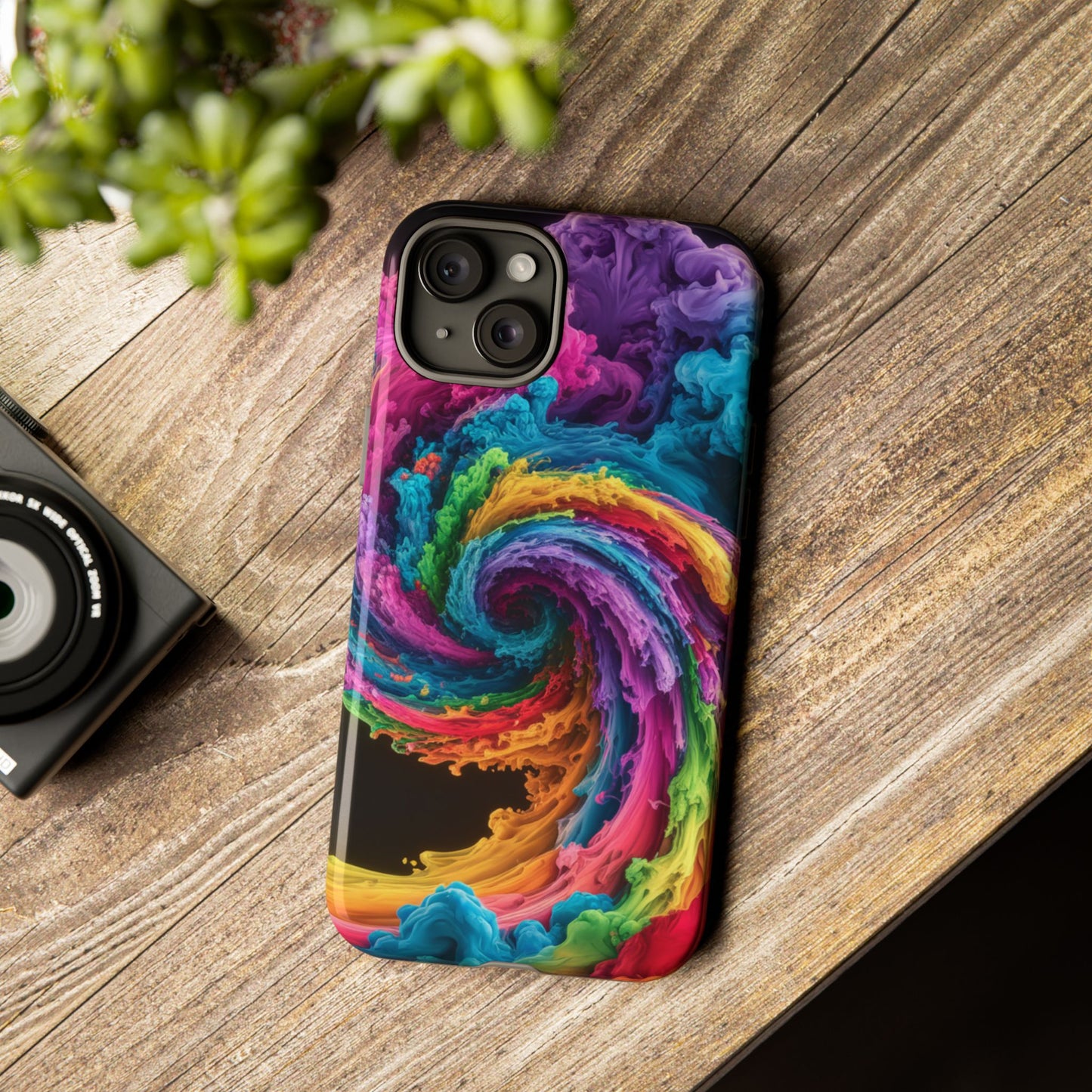 iPhone Case - Colorful Swirl Design