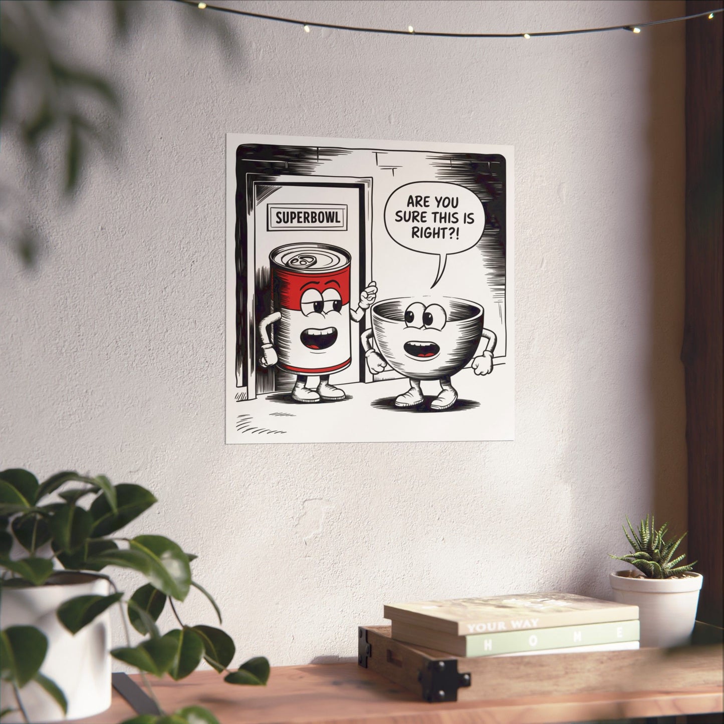 Vertical Poster - Superbowl Comic