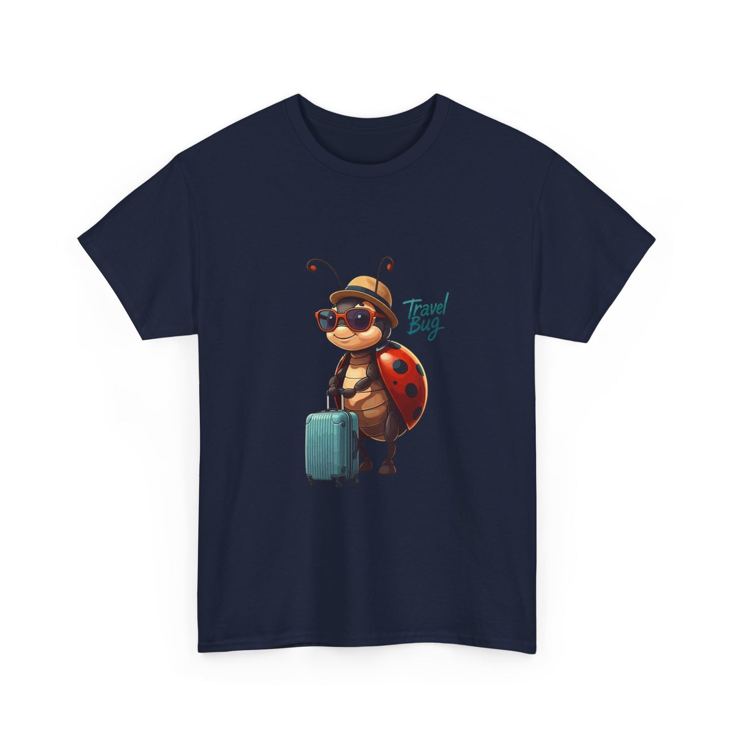Travel Bug T-Shirt – Cute Ladybug Travel Tee | Funny Wanderlust Shirt for Travel Lovers | Unisex Graphic Tee Gift for Adventurers