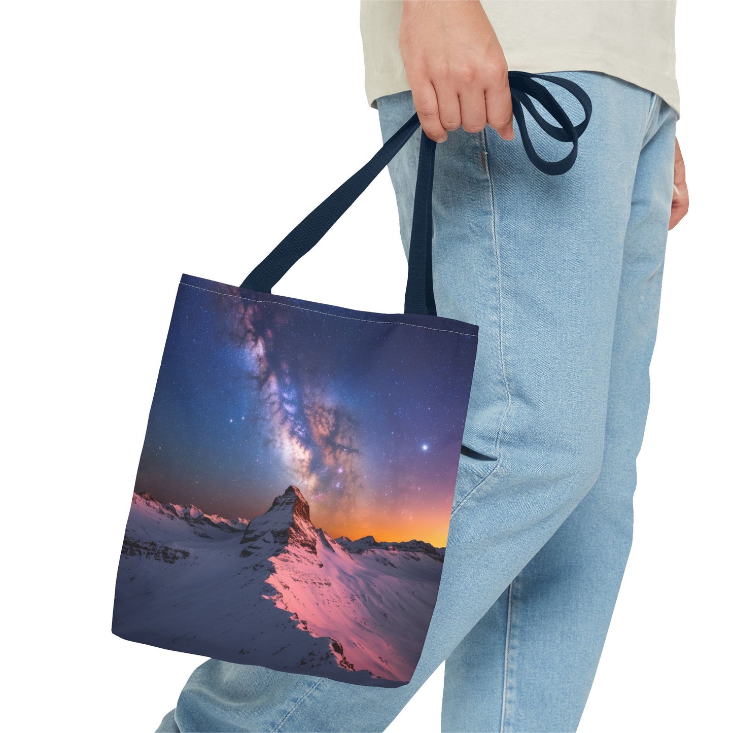 Stunning Mountain Galaxy Tote Bag - Nature Lover's Eco-Friendly Bag