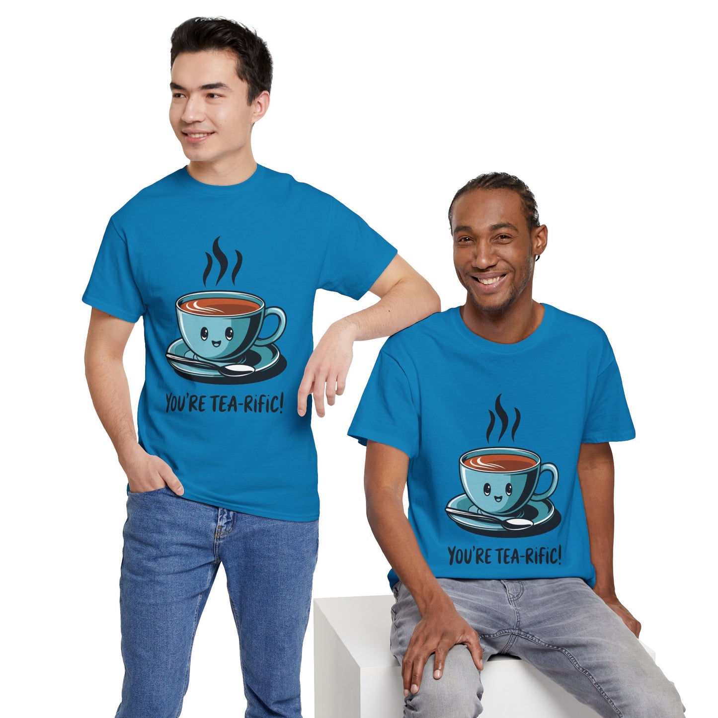 You’re Tea-Rific! Cute Tea Pun T-Shirt for Tea Lovers - Funny Gift, Kawaii Cup Graphic Tee - Unisex Soft Cotton Shirt