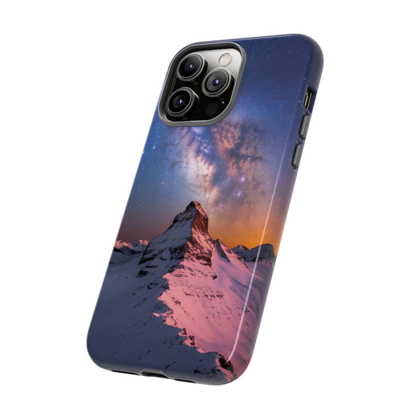 iPhone Case Mountain Top and Milky Way Nature Phone Case Unique Gift