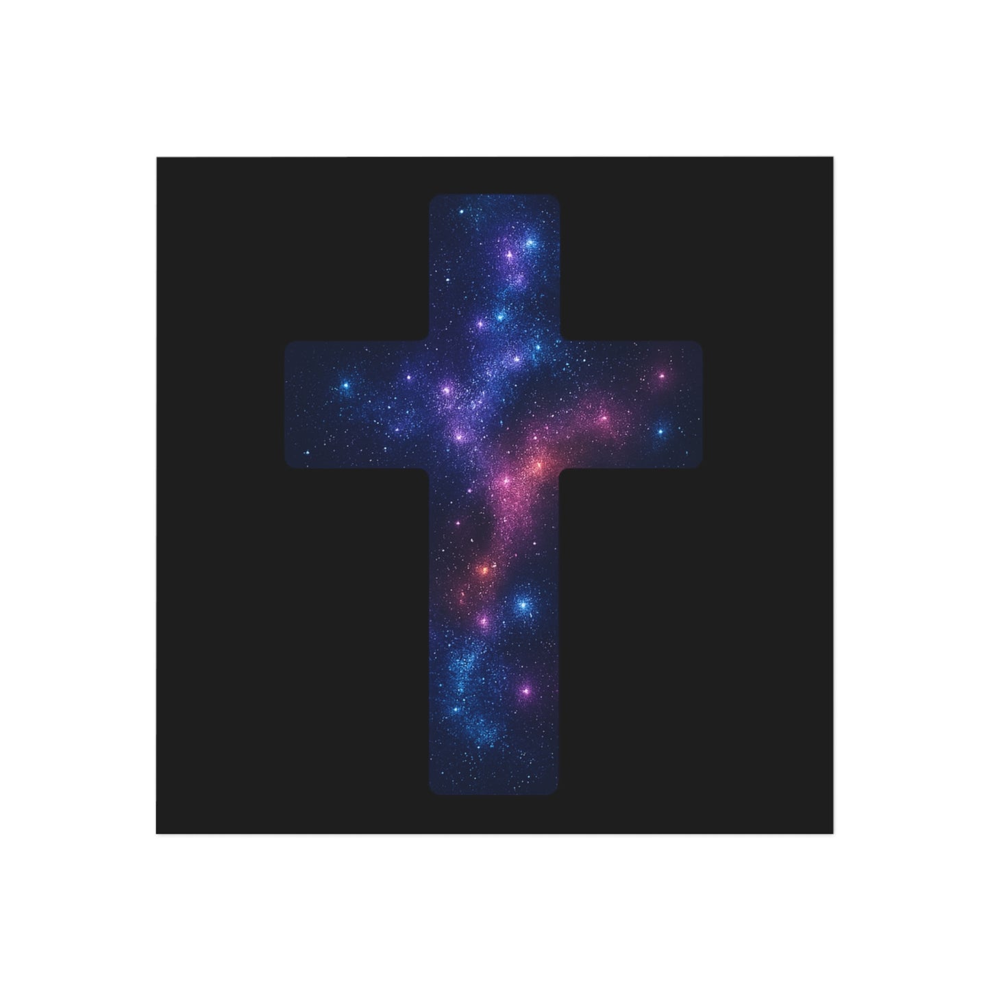 Galactic Cross Magnet Christian Decor Spiritual Magnet Religious Faith Based Kitchen Decoration Magnet Gift for Believers