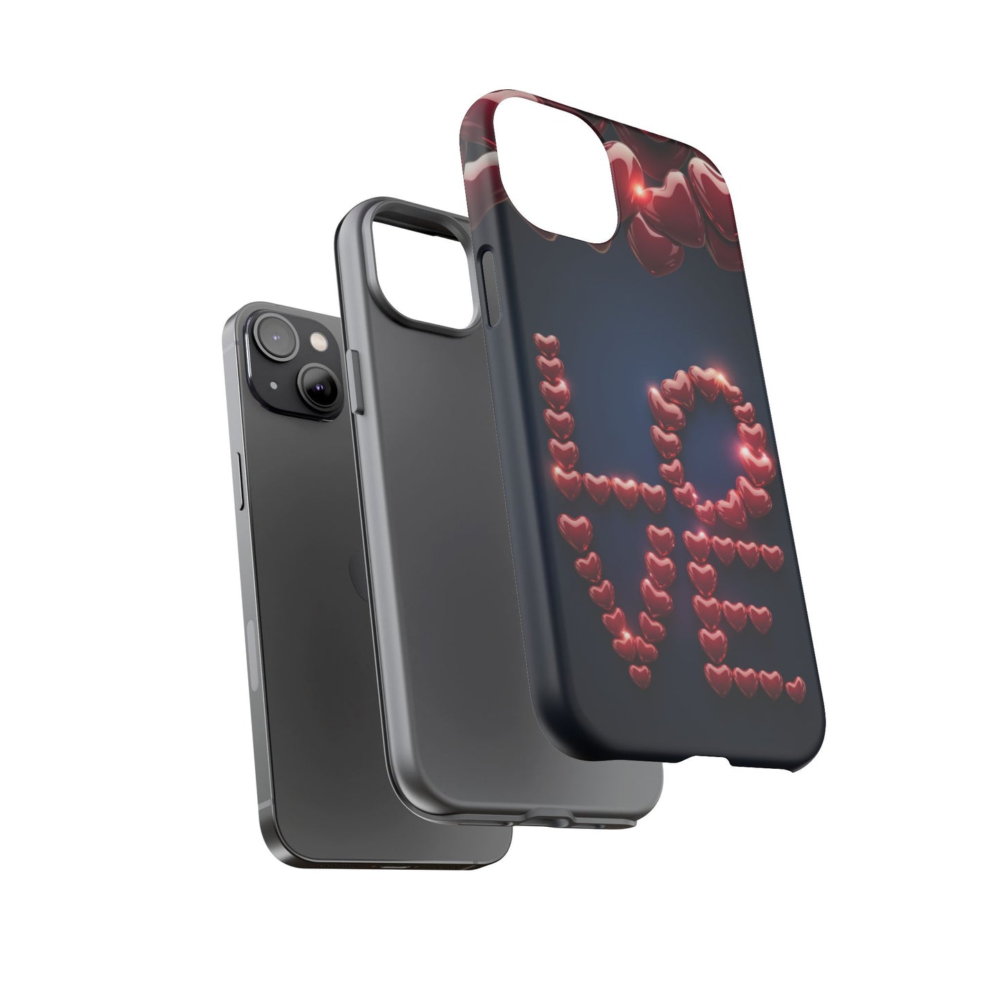 iPhone Case - Love Hearts Design