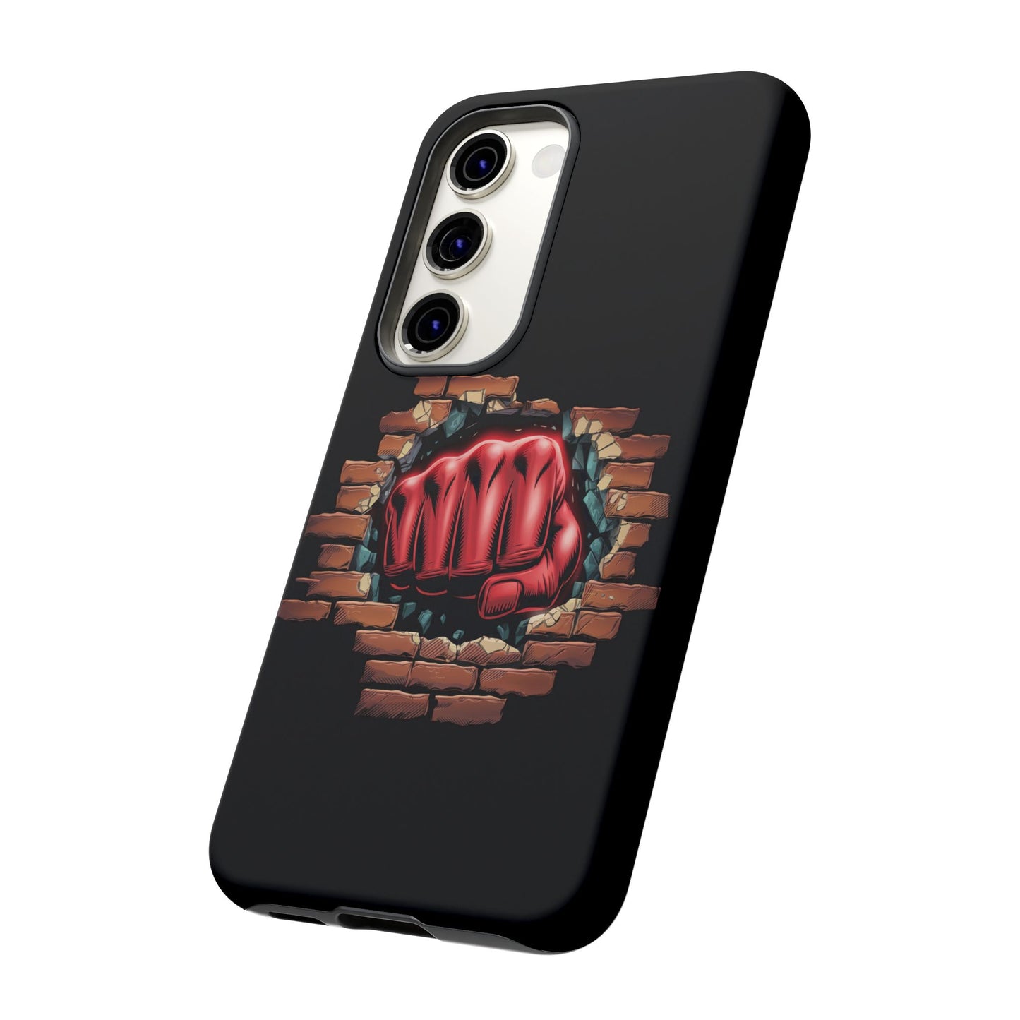 Samsung Galaxy Tough Case - Red Fist Smashing Design