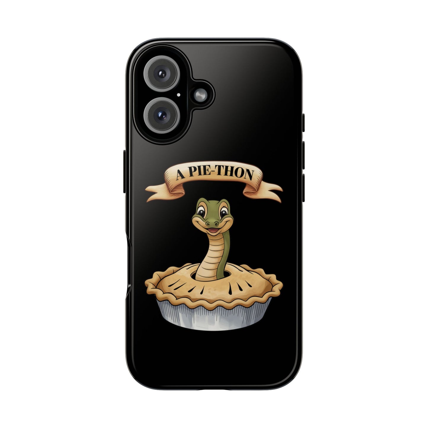 iPhone Case - 'Pie-Thon' Snake Pie Funny Tough Case