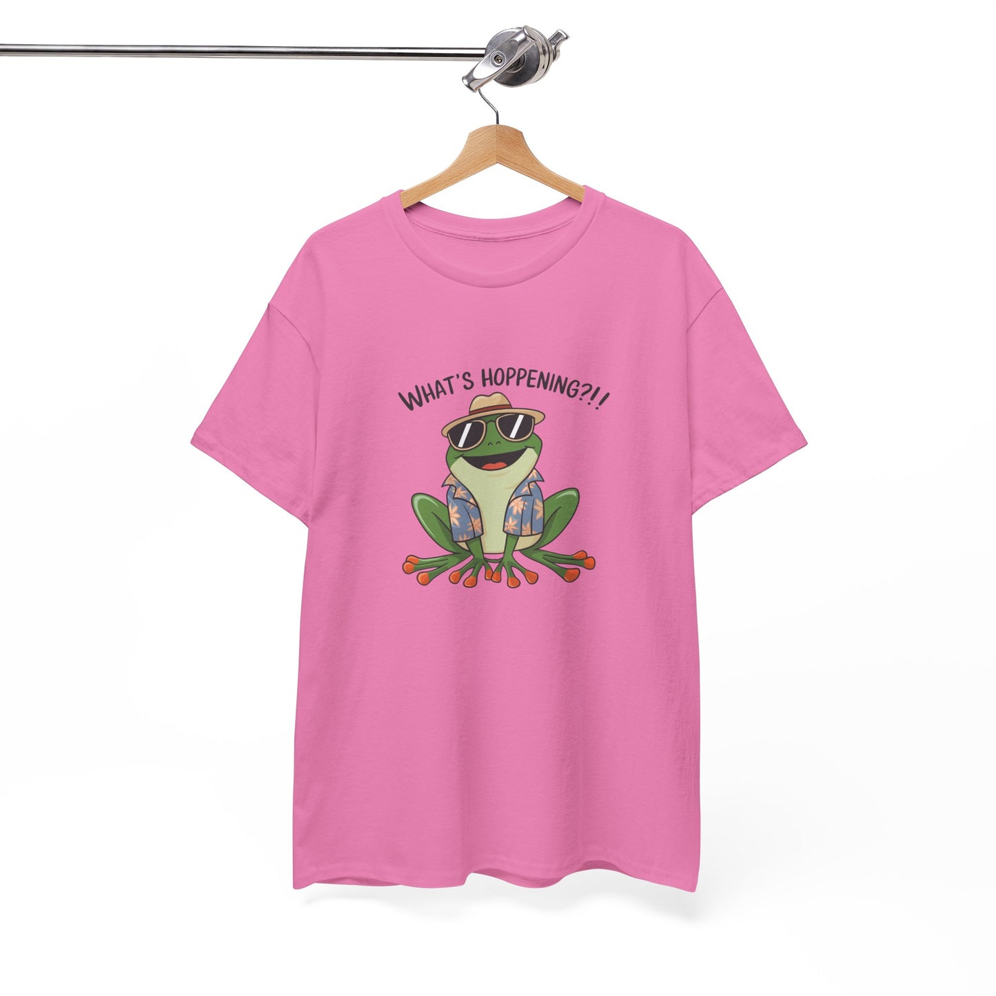 Funny Frog Shirt | What’s Hoppening T-Shirt | Cool Frog Graphic Tee | Amphibian Dad Joke Shirt | Cottagecore Animal Lover Gift