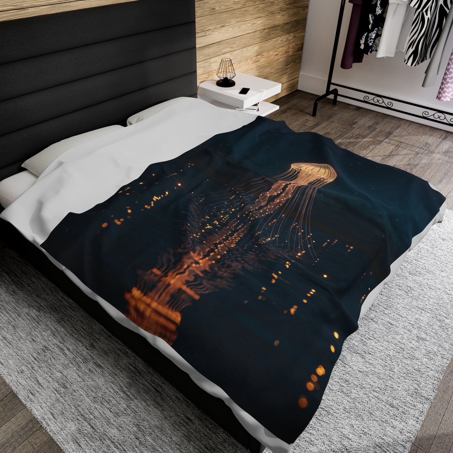 Plush Blanket - Jellyfish Lake Design