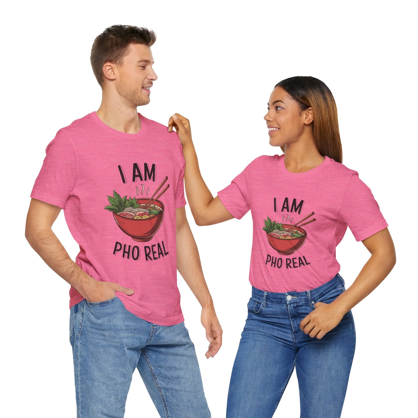 I Am Pho Real T-Shirt | Funny Pho Noodle Bowl Tee, Vietnamese Food Pun Shirt, Ramen & Noodle Lover Gift, Cute Asian Cuisine Graphic Top