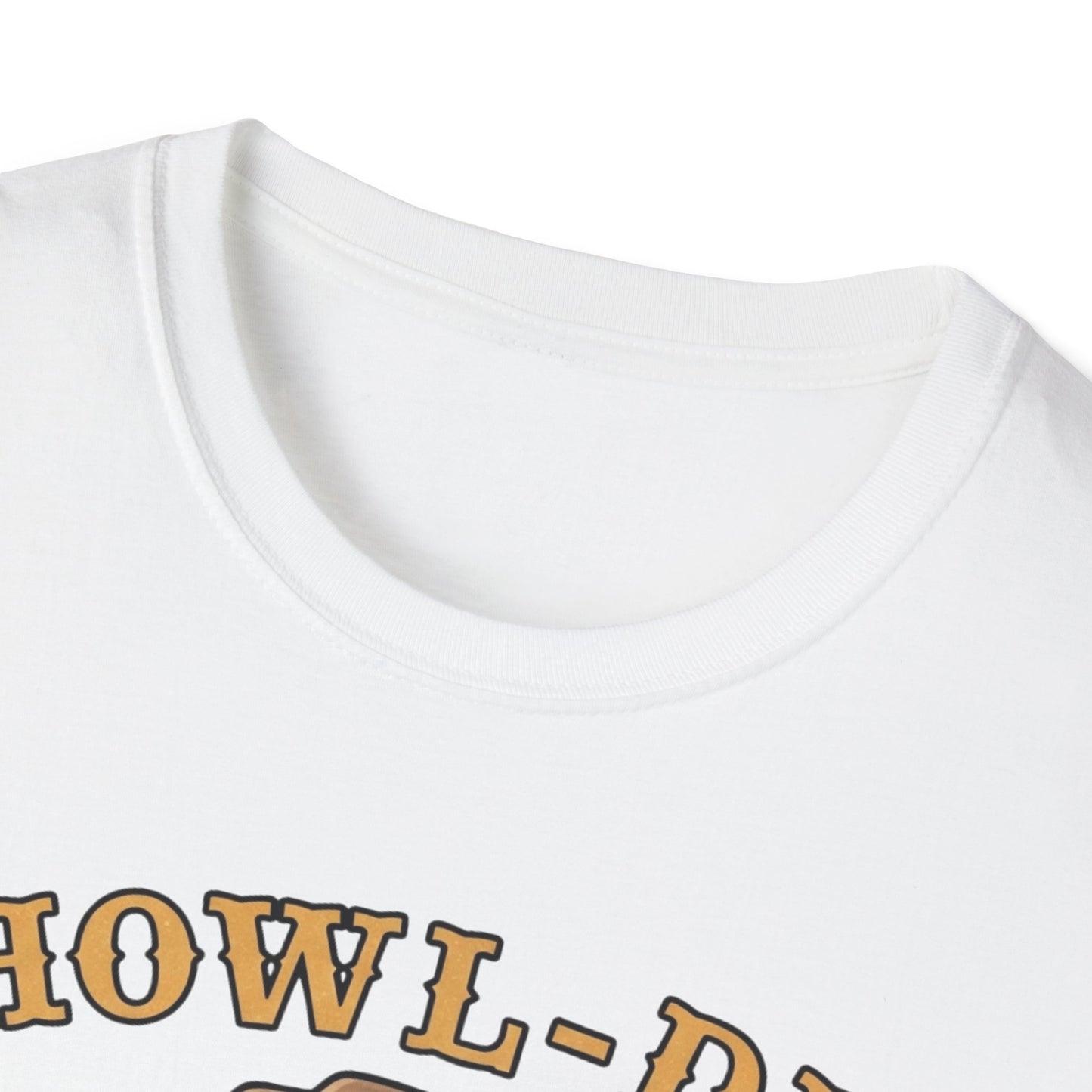 Howl-dy Partner Wolf Cowboy T-Shirt | Western Howling Wolf Graphic Tee, Funny Animal Shirt, Cowboy Gifts, Rustic Country Tee